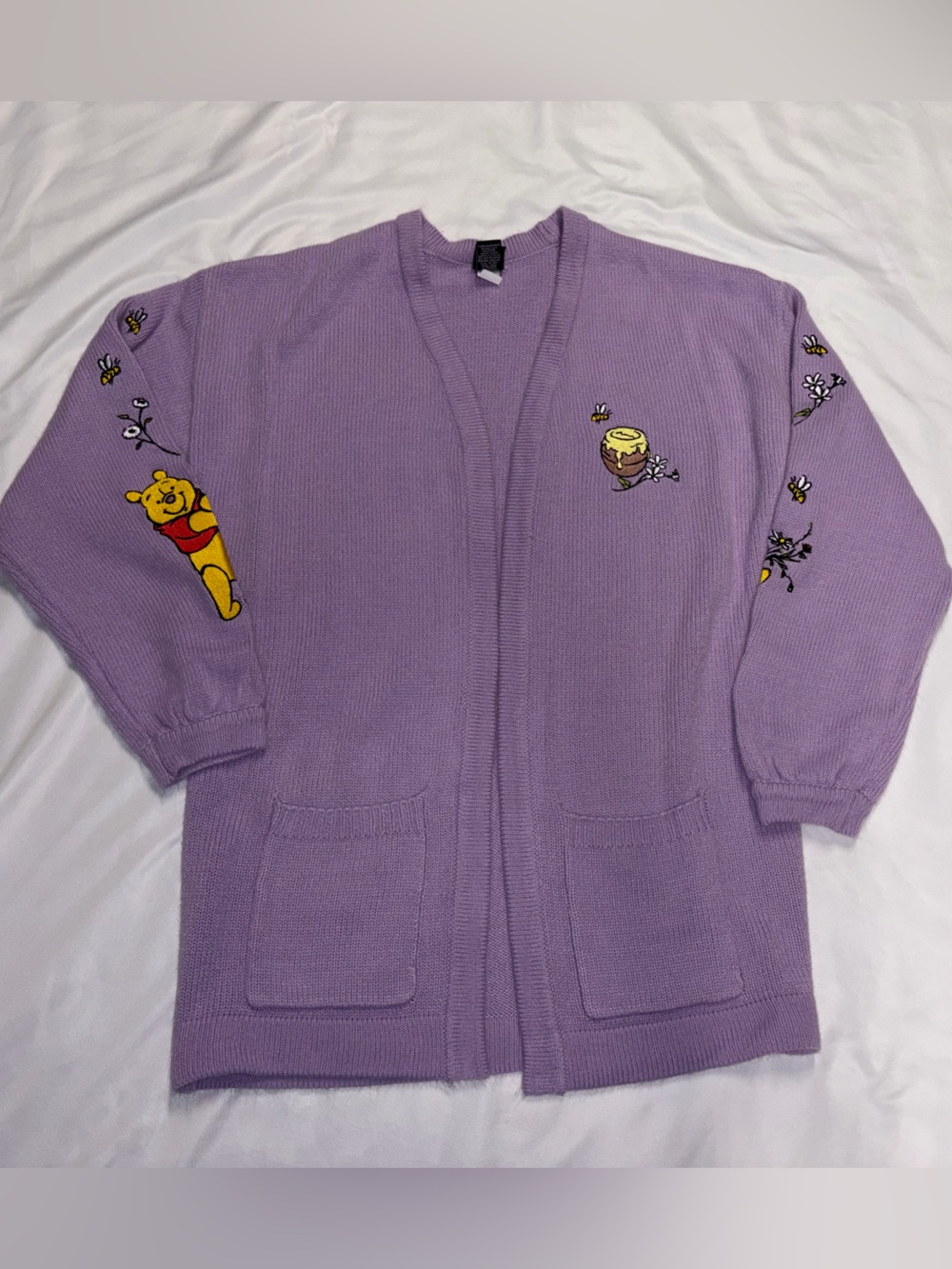 Disney Winnie the Pooh Lilac Knit Sweater lot I